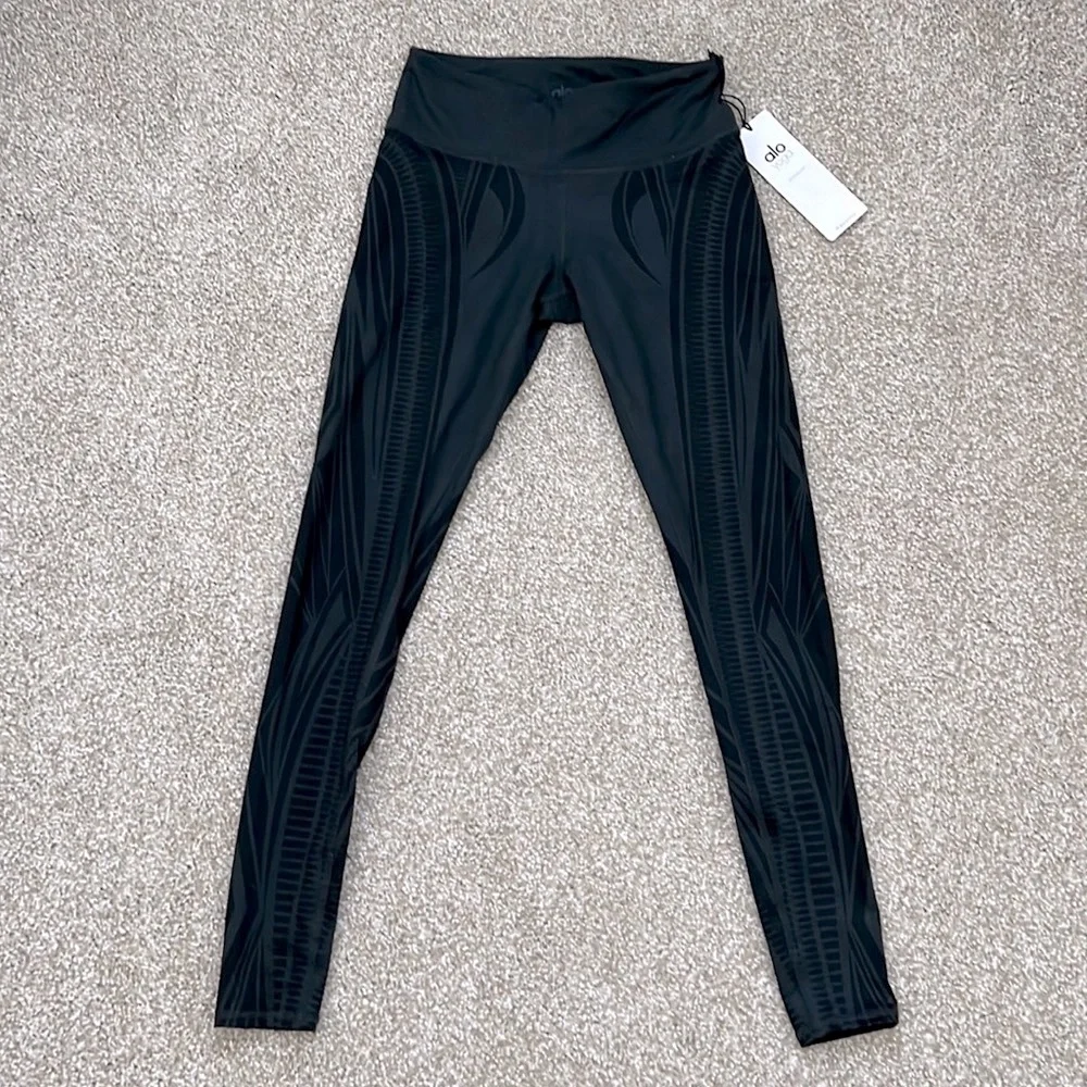 ALO Yoga Airbrush Leggings - dark gray black